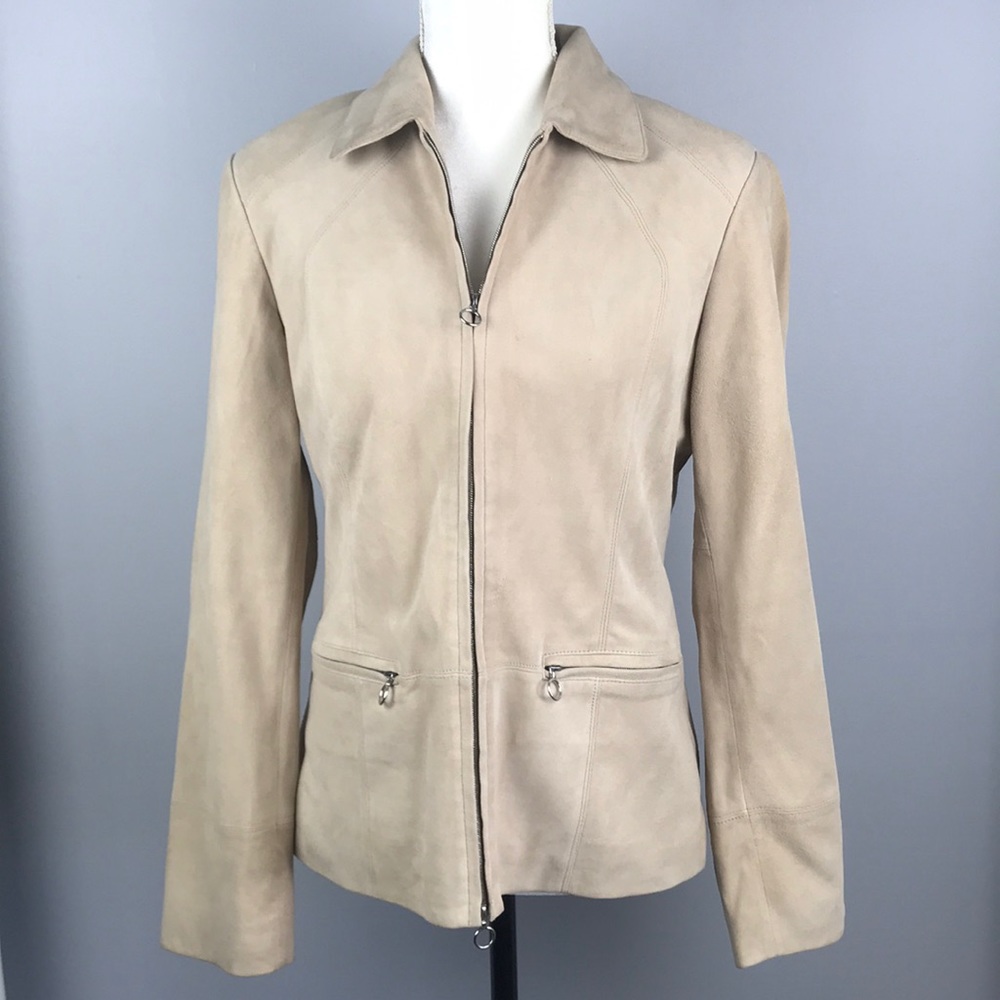 Options by Garfield & Marks Suede beige Jacket 4